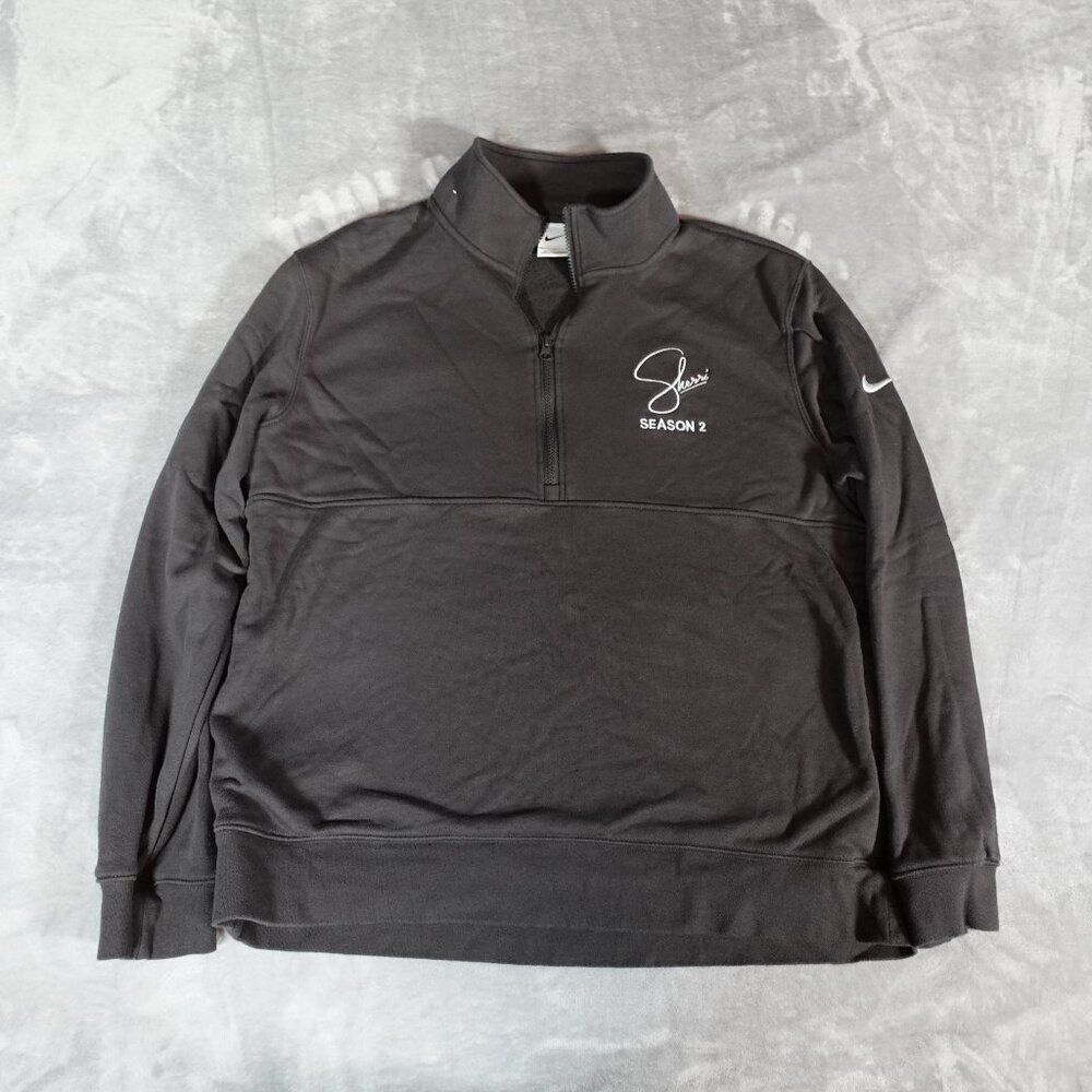 Nike Club Fleece 1/2 Zip Pullover Mens XL Sherri TV Show Cast Crew Washed Gray - Picture 2 of 10